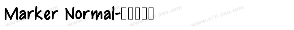 Marker Normal字体转换